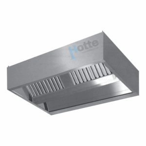 Hotte Professionnelle Cubique en Inox - Restaurant et Cuisine Professionnelle