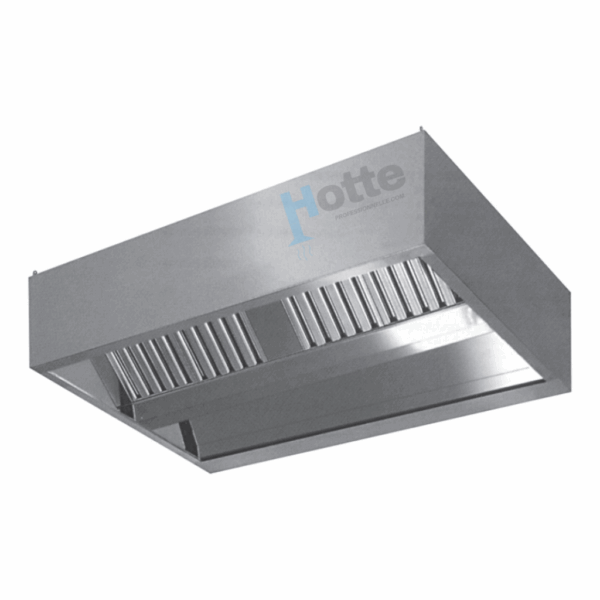 Hotte Professionnelle Cubique en Inox - Restaurant et Cuisine Professionnelle
