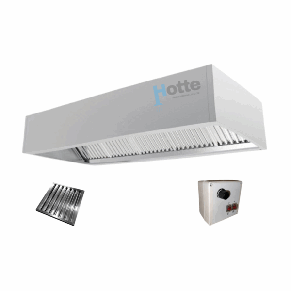 Hotte Cubique Sur Mesure - Hotte Professionnelle Restaurant et cuisine professionnelle